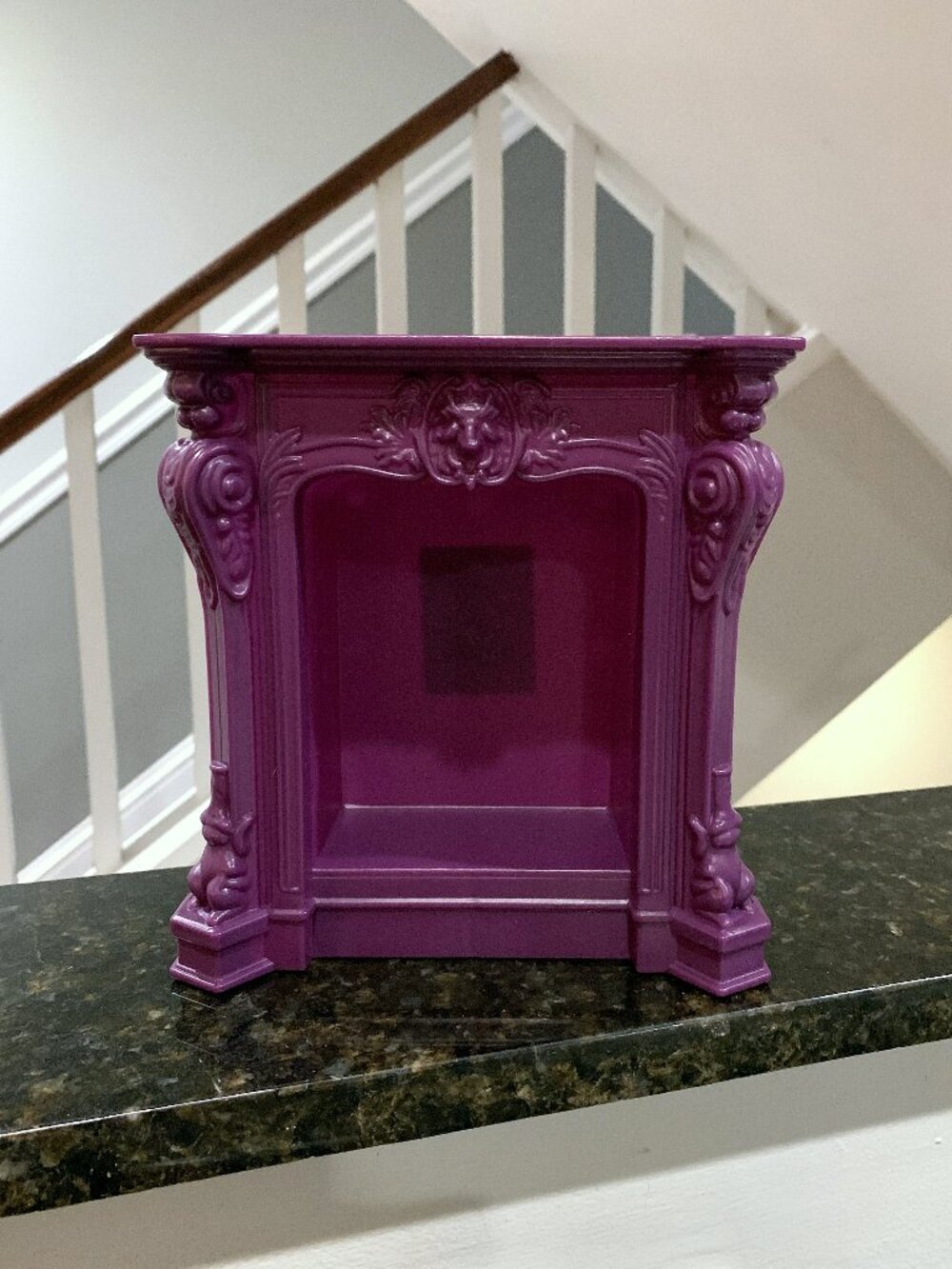 Target Bullseyes Playground Purple Fireplace Display case NEW Halloween 2026